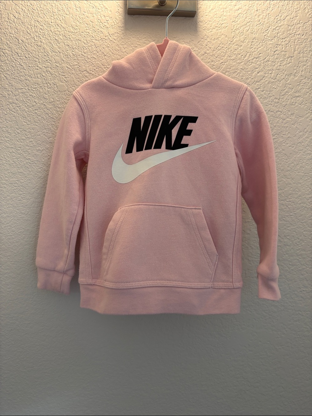 Nike Pink Hoodie with Black & White Logo